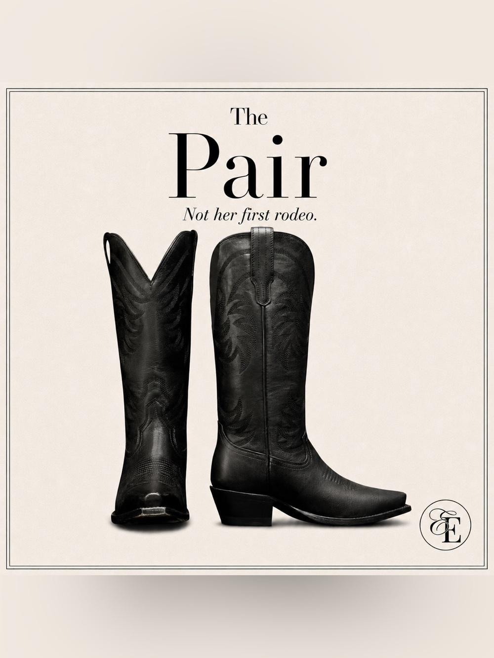 Tecovas The Annie Black Leather Western Cowboy Boots Rodeo Cowgirl